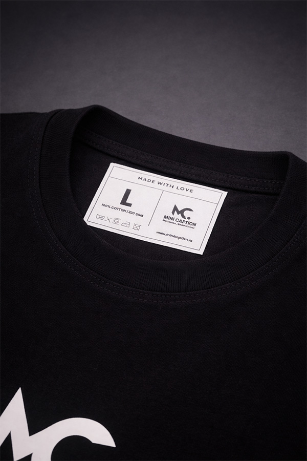 MC MINIMAL TEE-BLACK